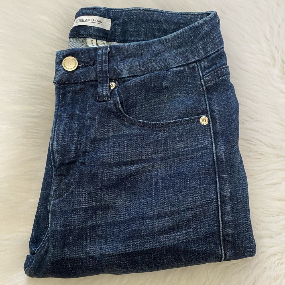 Good American Women's Dark Blue Skinny Jeans Sz 2/26